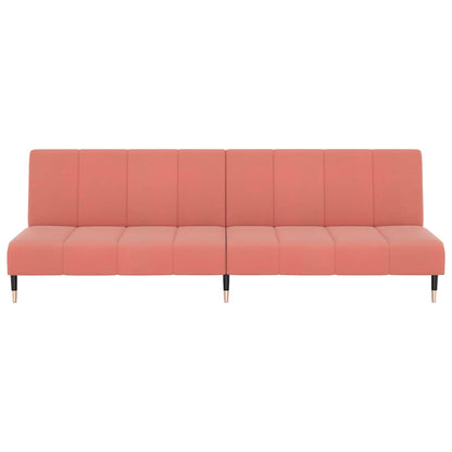 Schlafsofa 2-Sitzer Rosa Samt