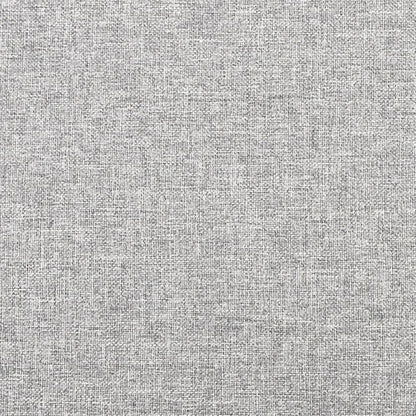 Schlafsofa 2-Sitzer mit 2 Kissen Hellgrau Stoff