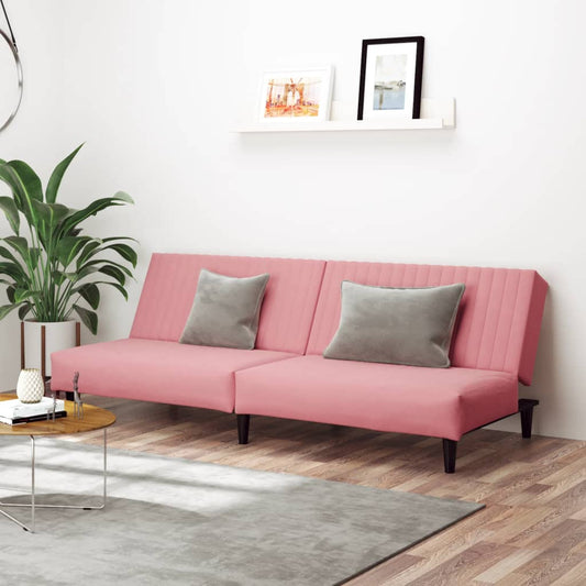 Sovesofa 2-personers Pink Velvet
