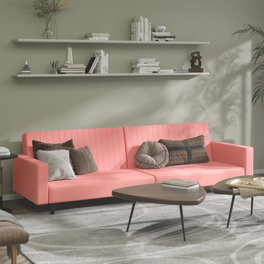 Sovesofa 2-personers Pink Velvet