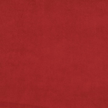 Schlafsofa 2-Sitzer Weinrot Samt