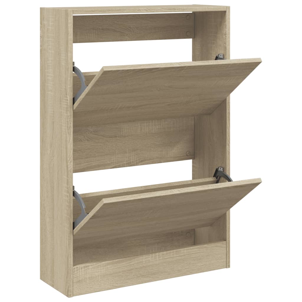 Schuhschrank Sonoma-Eiche 60x21x87,5 cm Holzwerkstoff