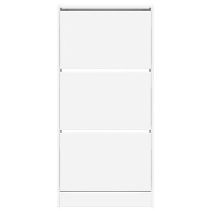 Schuhschrank Weiß 60x21x125,5 cm Holzwerkstoff