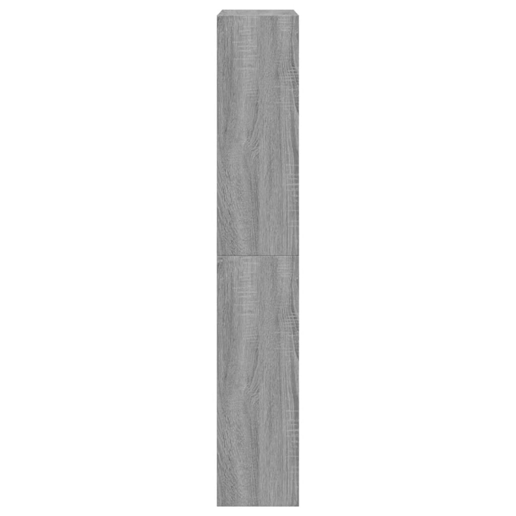 Schuhschrank Grau Sonoma 60x21x125,5 cm Holzwerkstoff