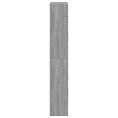 Schuhschrank Grau Sonoma 60x21x125,5 cm Holzwerkstoff
