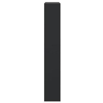Schuhschrank Schwarz 80x21x125,5 cm Holzwerkstoff
