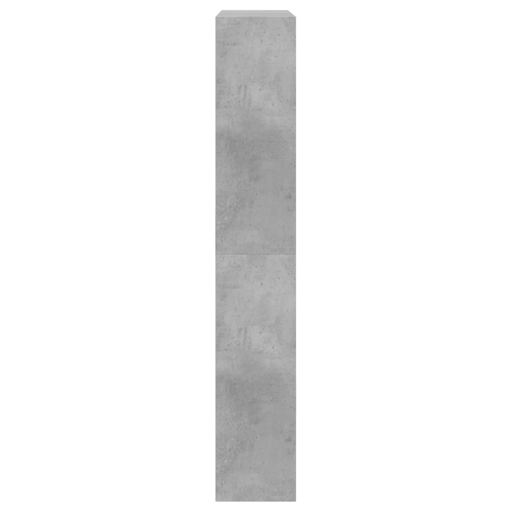 Schuhschrank Betongrau 80x21x125,5 cm Holzwerkstoff