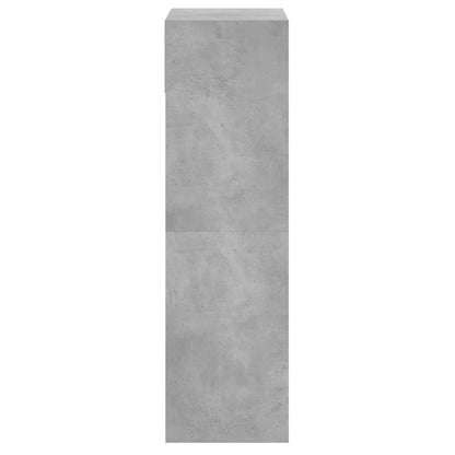 Schuhschrank Betongrau 60x34x116 cm Holzwerkstoff