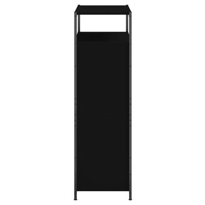 Schuhschrank Schwarz 75x34x112 cm Holzwerkstoff