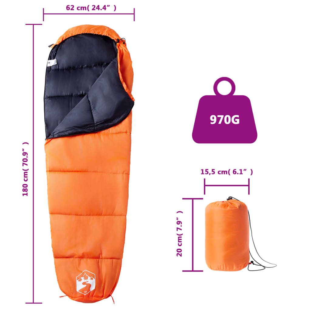 Mumie sovepose til voksne camping 3 sæsoner