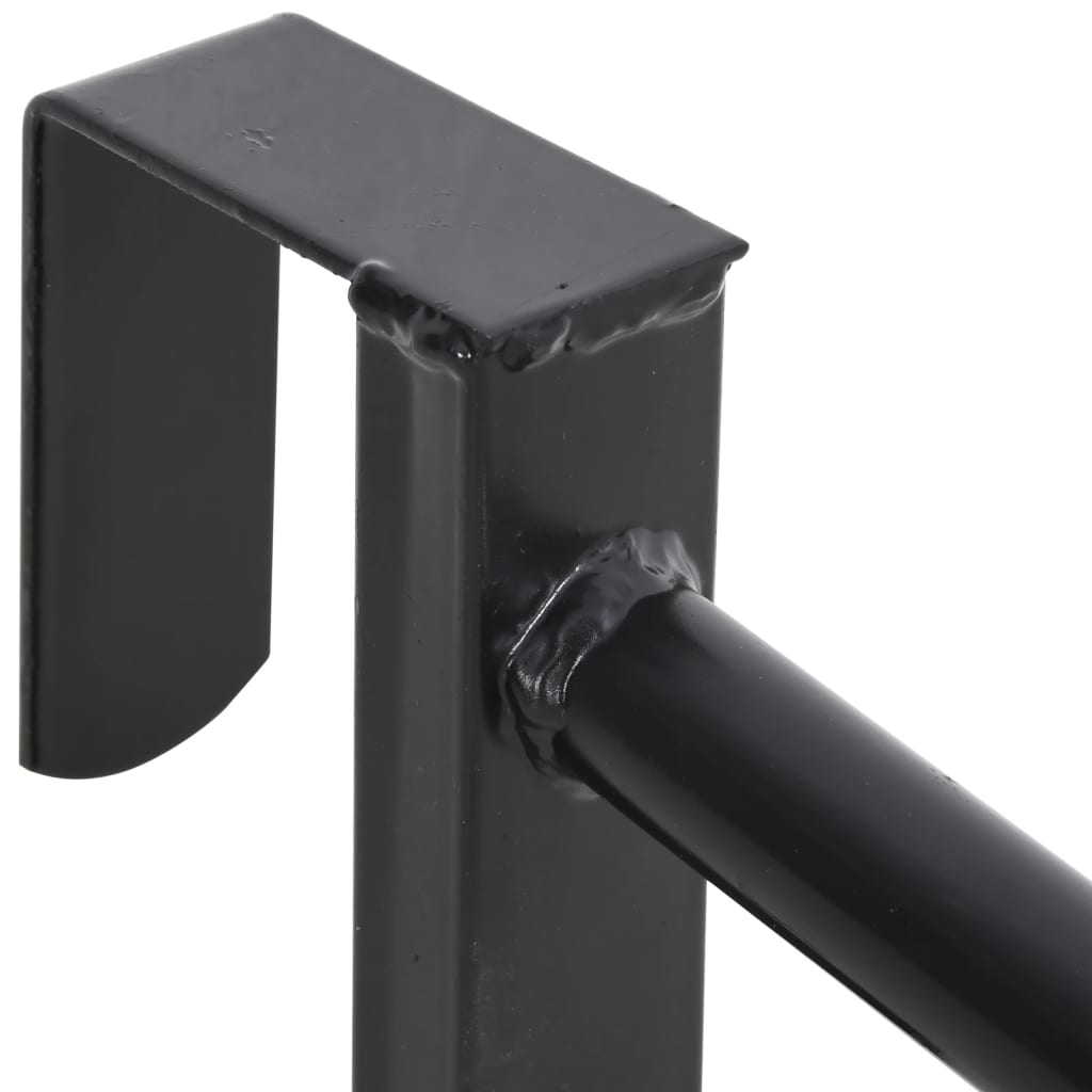 Sattelhalter Zweiarmig Tragbar Schwarz Eisen