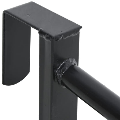 Sattelhalter Zweiarmig Tragbar Schwarz Eisen
