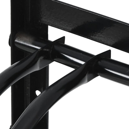 Sattelhalter Klappbar Wandmontage Schwarz Eisen