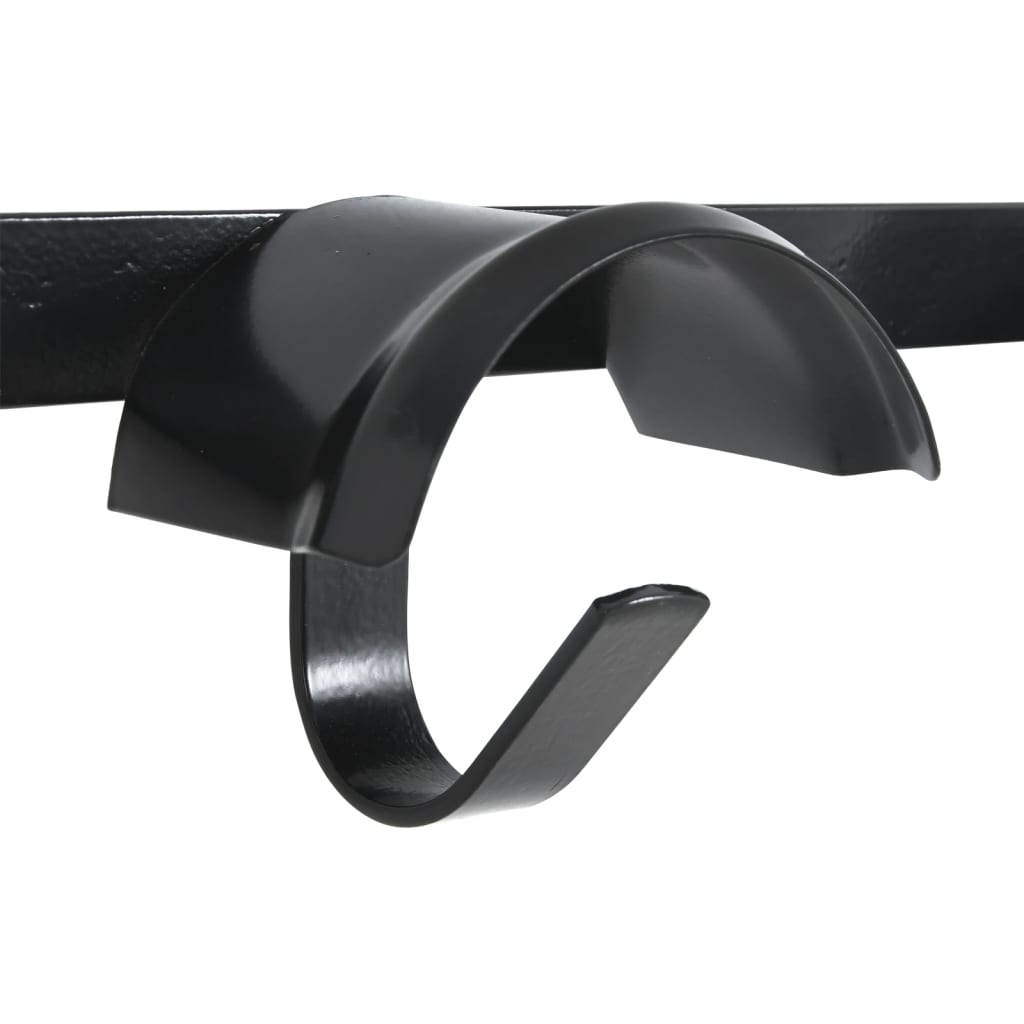 Trensenhalter für 5 Trensen mit 5 Haken Schwarz Eisen