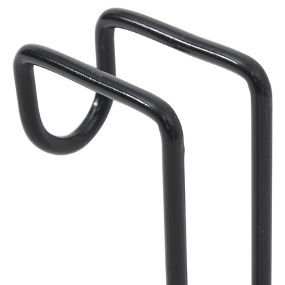 Trensenhalter 3 Stk. Schwarz Stahl
