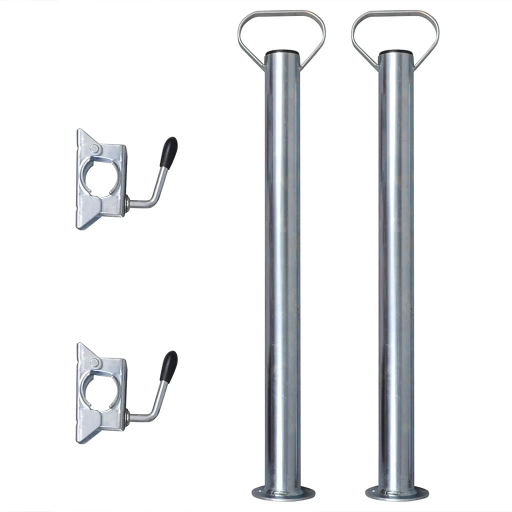 Stützrad 60 mm mit 2 Stützrohren und 2 Klemmen