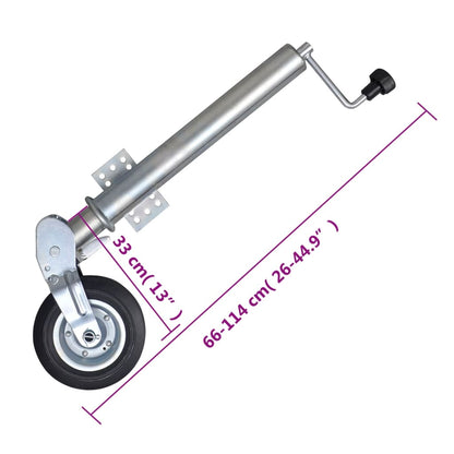 Stützrad 60 mm mit Unterlegkeilen