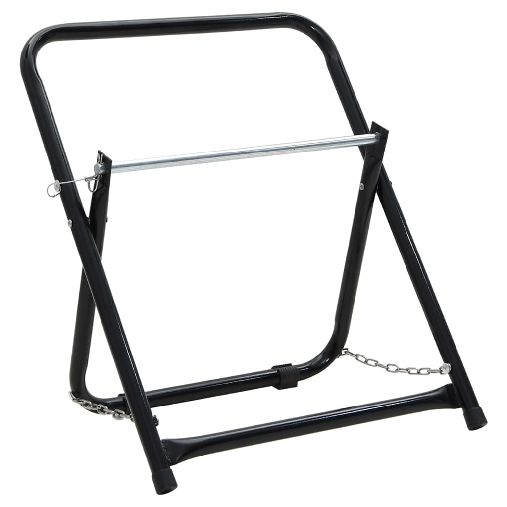 Slangevogn 48 cm 45 kg Sort Pulverlakeret stål