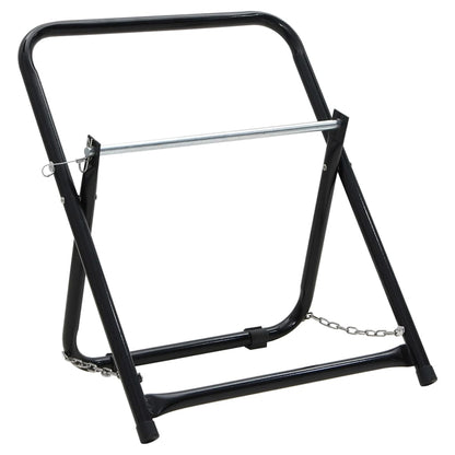 Slangevogn 48 cm 45 kg Sort Pulverlakeret stål