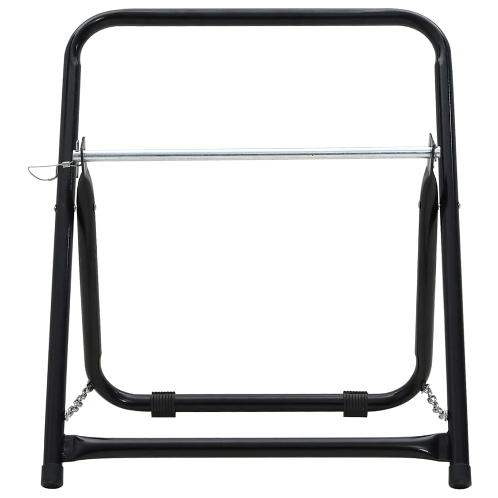 Slangevogn 48 cm 45 kg Sort Pulverlakeret stål