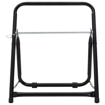 Slangevogn 48 cm 45 kg Sort Pulverlakeret stål