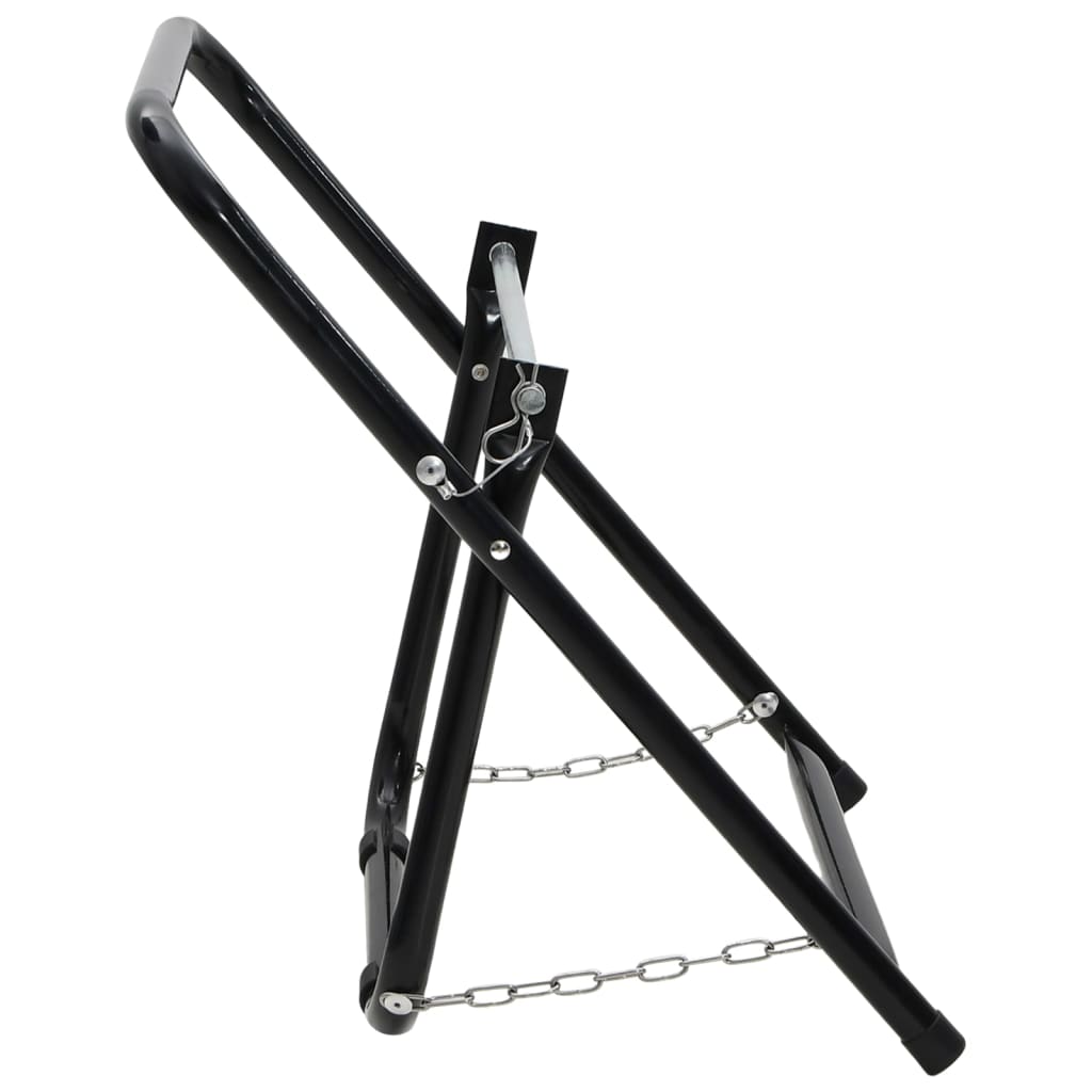 Slangevogn 48 cm 45 kg Sort Pulverlakeret stål