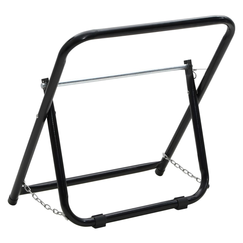 Slangevogn 48 cm 45 kg Sort Pulverlakeret stål