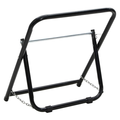 Slangevogn 48 cm 45 kg Sort Pulverlakeret stål