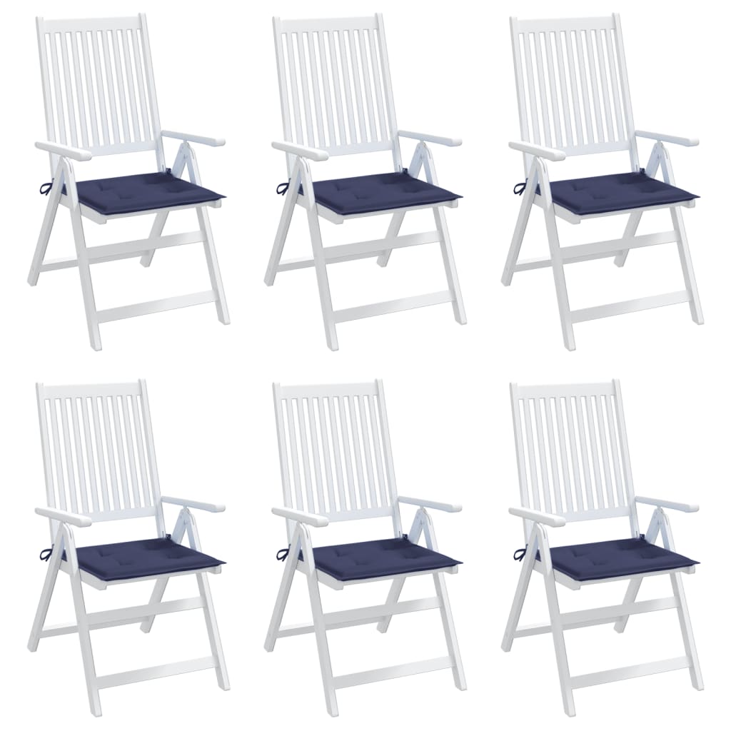 Palettenkissen 6 Stk. Marineblau 40x40x4 cm Oxford-Gewebe