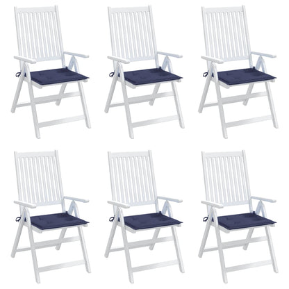 Palettenkissen 6 Stk. Marineblau 40x40x4 cm Oxford-Gewebe