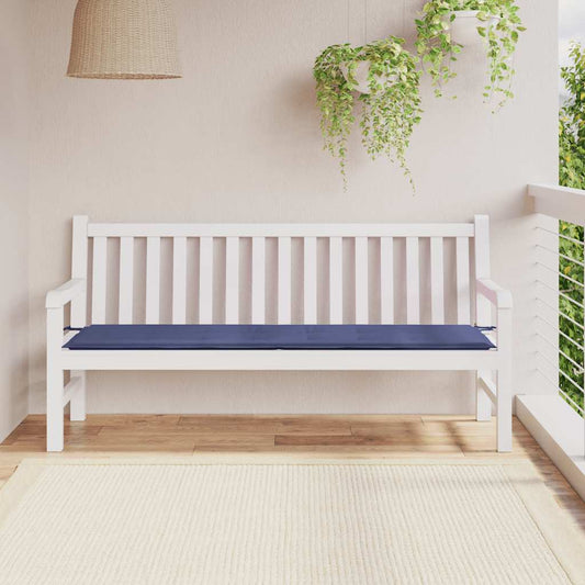 Havebænkepude Marineblå 180x50x3 cm Oxford stof