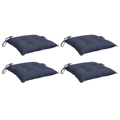 Stuhlkissen 4 Stk. Marineblau 50x50x7 cm Oxford-Gewebe