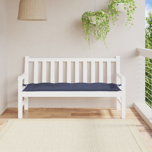 Havebænkepude Marineblå 150x50x7 cm Oxford stof