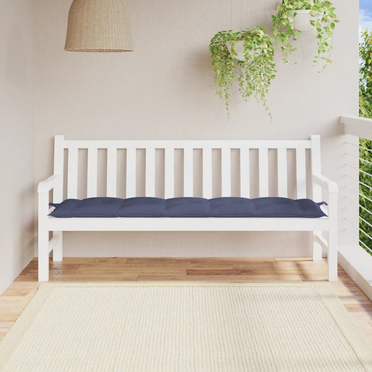 Havebænkepude Marineblå 180x50x7 cm Oxford stof
