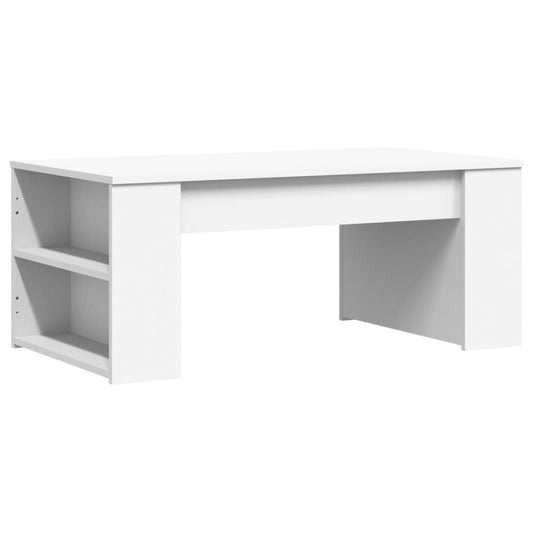 Sofabord Hvid 102x55x42 cm Træ Materiale