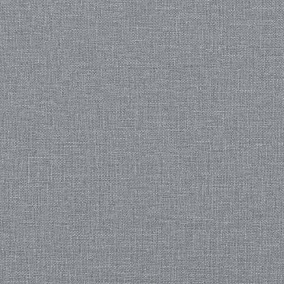 Chesterfield-Sofa 2-Sitzer Hellgrau Stoff