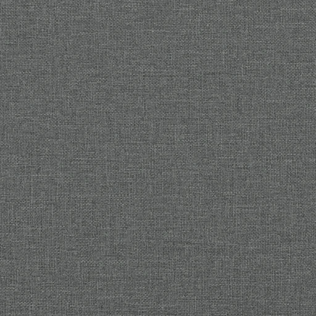 Chesterfield-Sofa 2-Sitzer Dunkelgrau Stoff