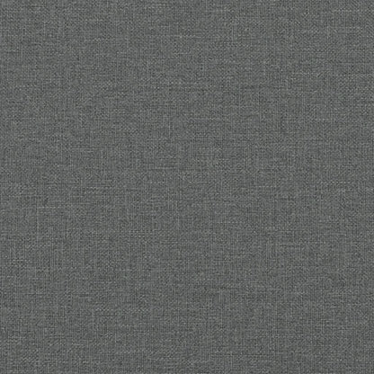 Chesterfield-Sofa 2-Sitzer Dunkelgrau Stoff