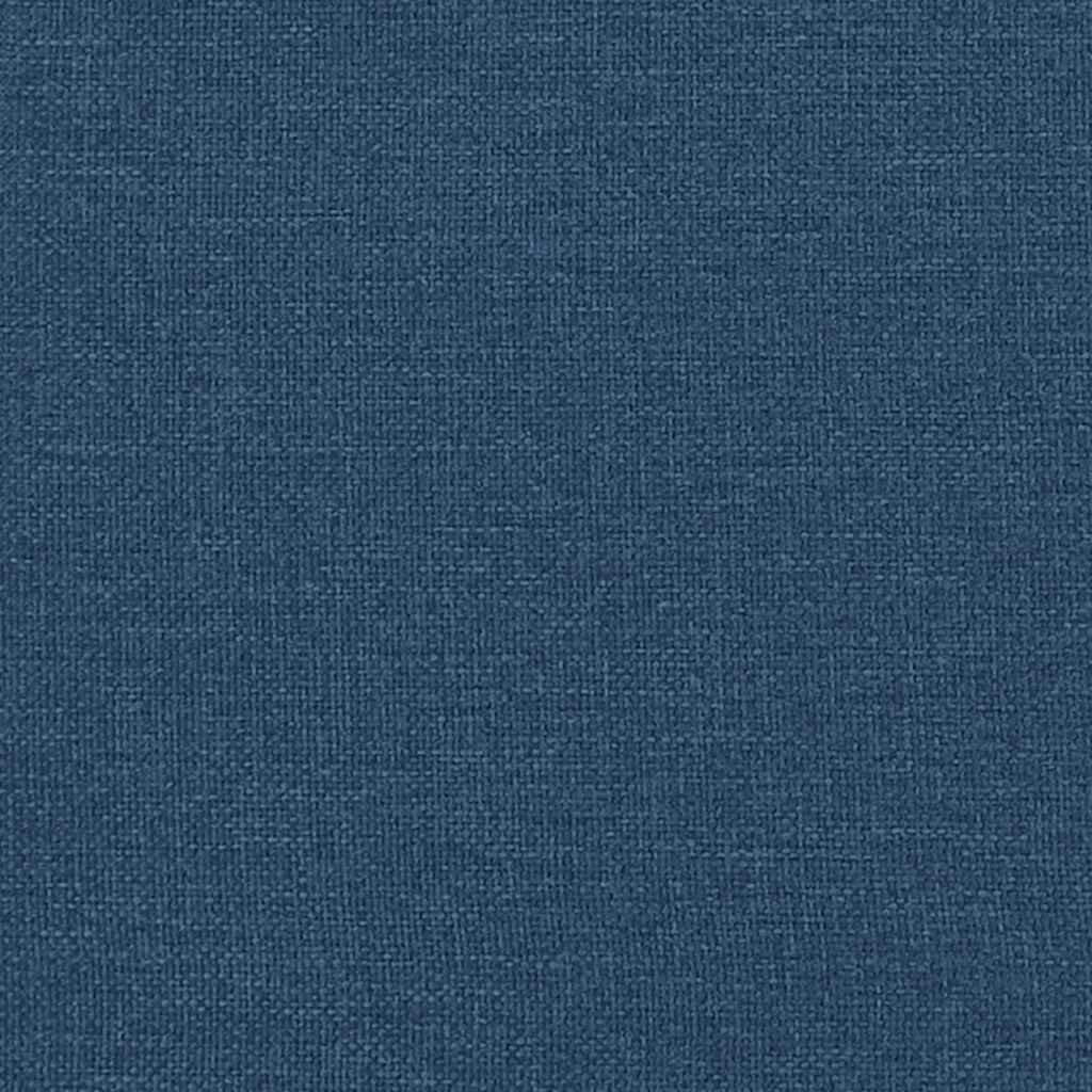 Chesterfield-Sofa 2-Sitzer Blau Stoff