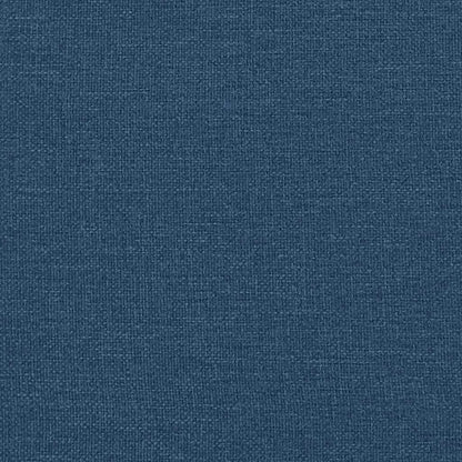 Chesterfield-Sofa 2-Sitzer Blau Stoff