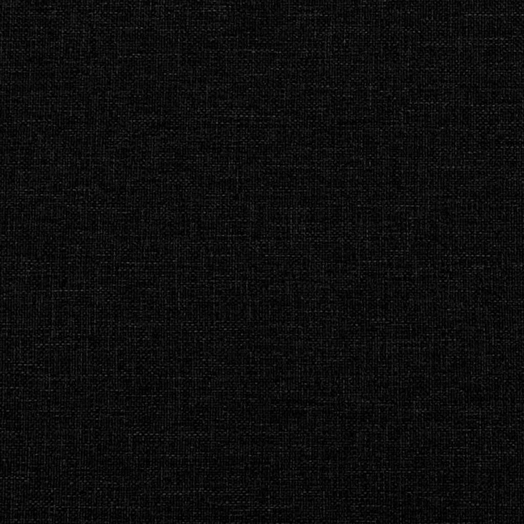 Chesterfield-Sofa 3-Sitzer Schwarz Stoff