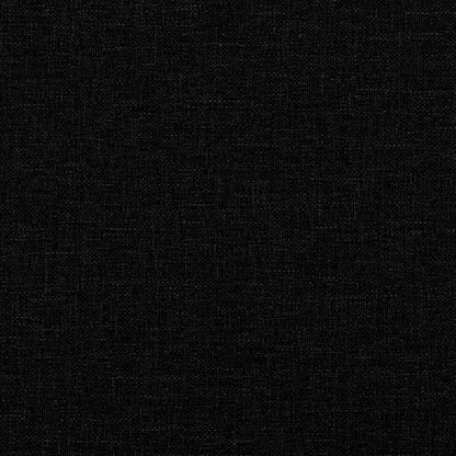 Chesterfield-Sofa 3-Sitzer Schwarz Stoff