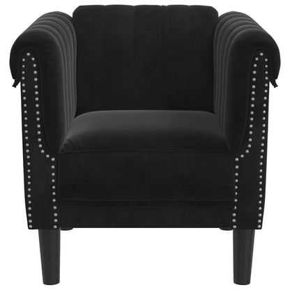 Sessel Schwarz Samt