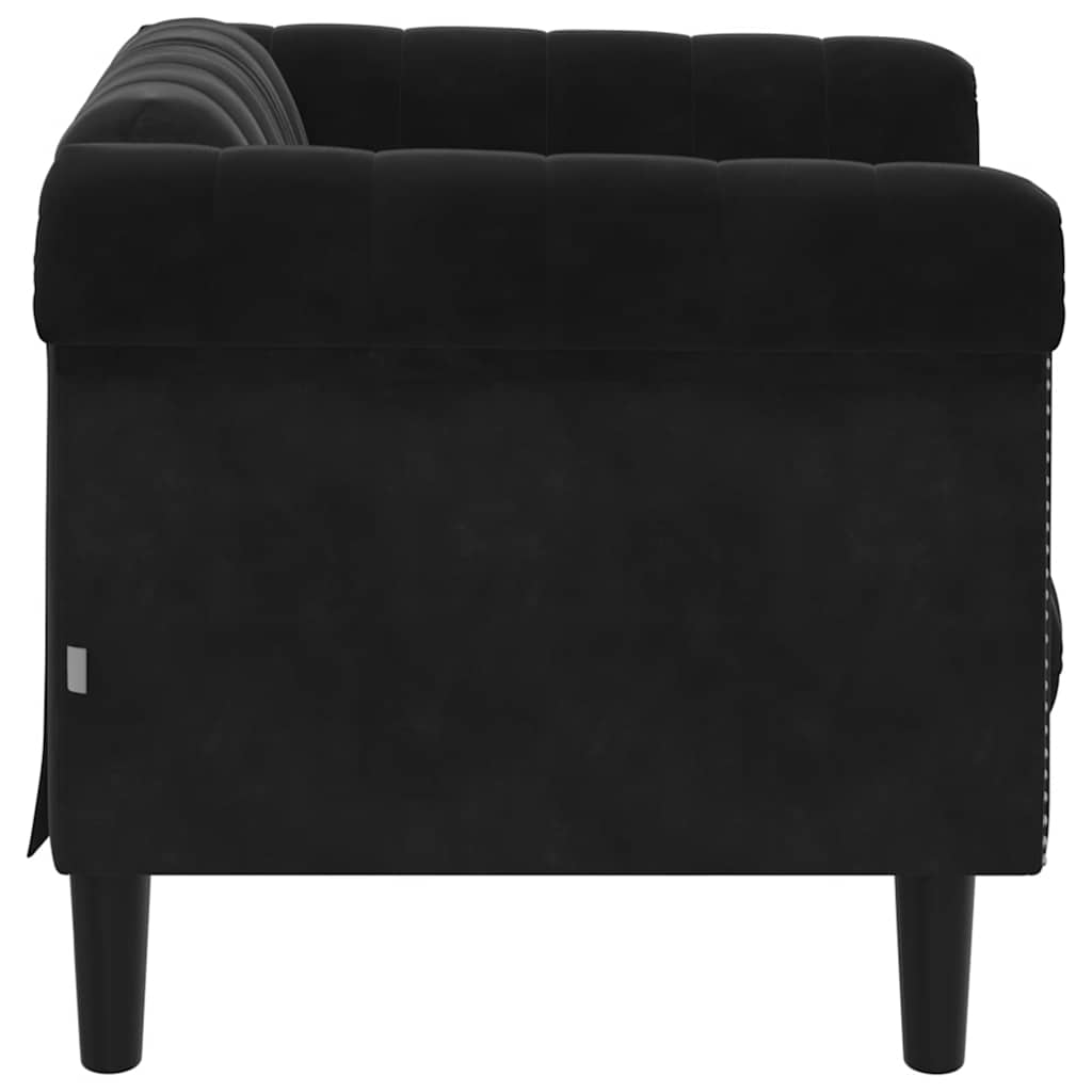 Sessel Schwarz Samt