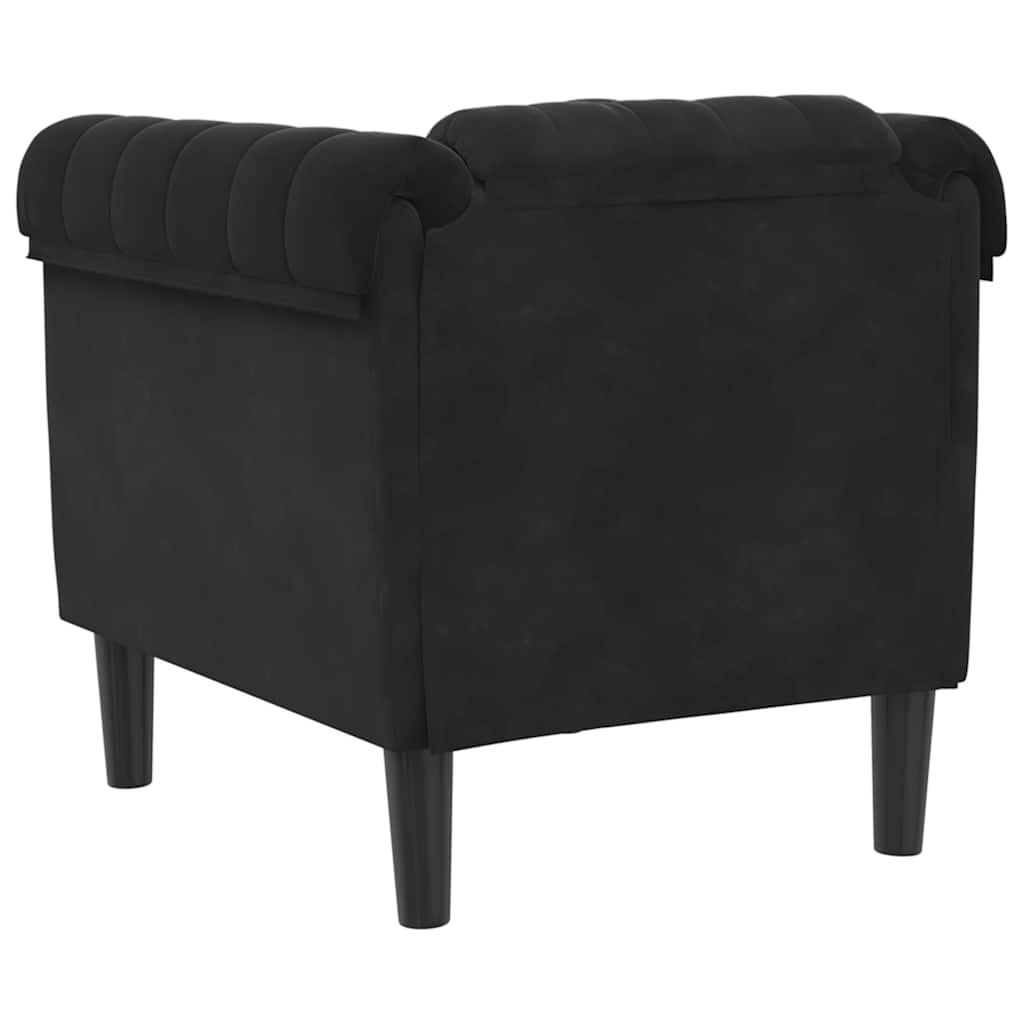 Sessel Schwarz Samt