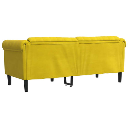 Sofa 2-Sitzer Gelb Samt