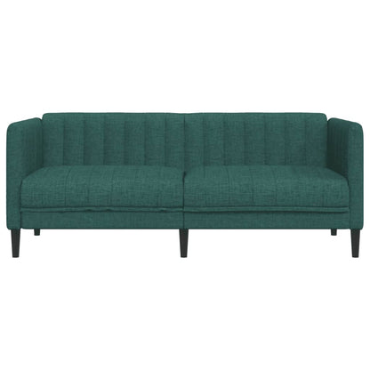 Sofa 2-Sitzer Dunkelgrün Stoff
