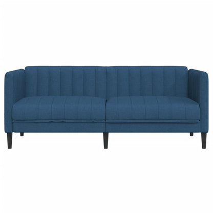 Sofa 2-Sitzer Blau Stoff