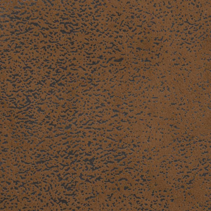 Sessel mit Kissen Braun Kunstleder Wildleder-Optik