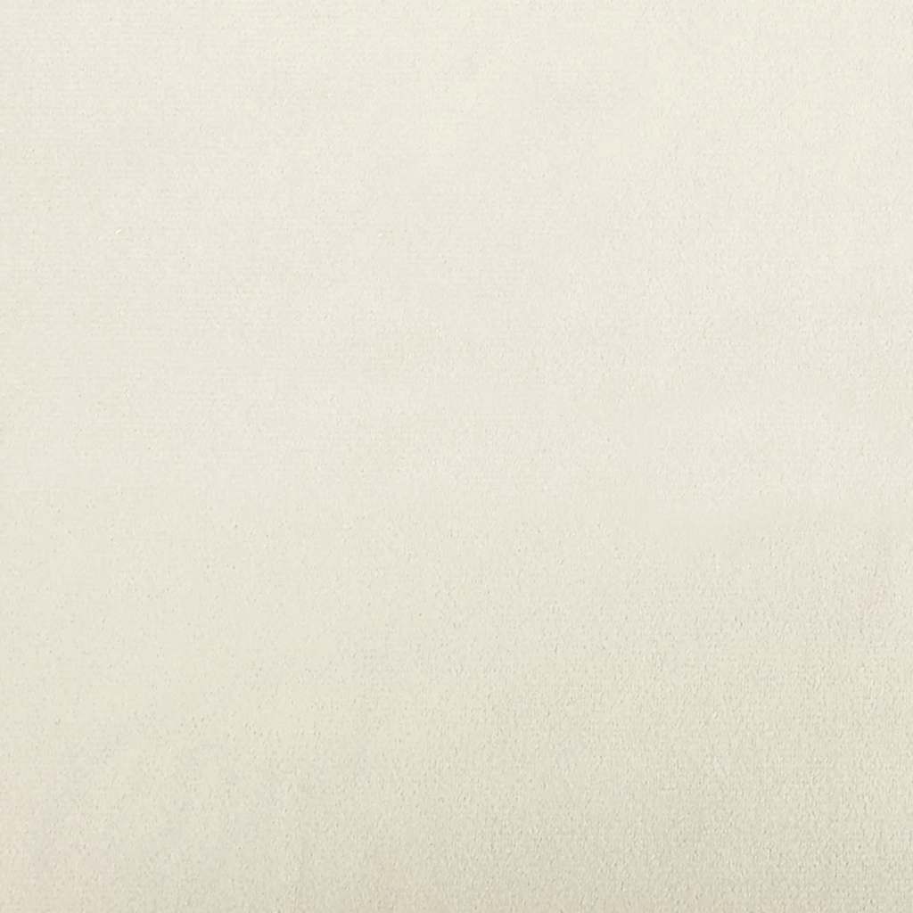 Sofa mit Kissen 3-Sitzer Creme Samt